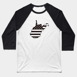 Black and White Flag West Virginia Baseball T-Shirt